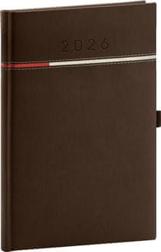 Tedenski dnevnik Tomy 2026, rjavo-rdeč