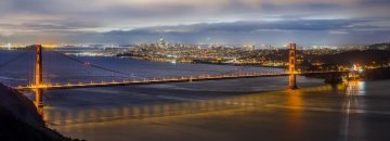 ART PUZZLE Panoramska sestavljanka Golden Gate Bridge, San Francisco 1000 kosov