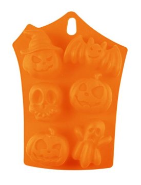 SILIKONSKA OBLIKA ZA PEKO 6 KOSOV HALLOWEEN 23,3 * 17 * 3,3