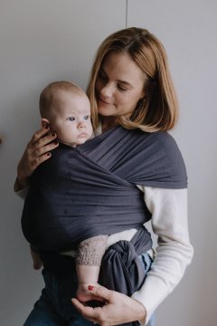 BOBA Otroška nosilka / šala Serenity Wrap - Charcoal
