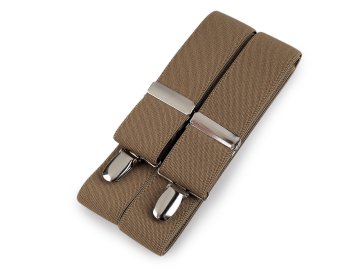 Podvezice širine 3,5 cm dolžine 120 cm - bež temne barve.