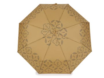 Ženski zložljivi dežnik - bež temen.