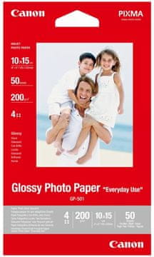 Canonov fotografski papir GP-501 sijajni 4x6 50 listov