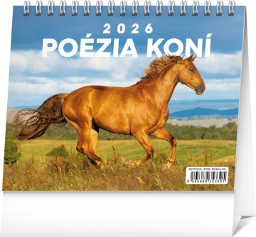 NOTIQUE Namizni koledar Poezija konj 2026, 16,5 x 13 cm
