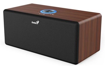 Genius SP-HF505BT, zvočnik, 20 W, Bluetooth 5.3, vhod AUX, izhod za slušalke, nadzor glasnosti, temni les
