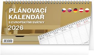 Načrtovanje namiznega koledarja z evropskimi prazniki 2026