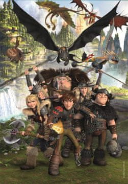 Clementoni Sestavljanka Kako izuriti svojega zmaja: Jezdeci Blp 180 kosov