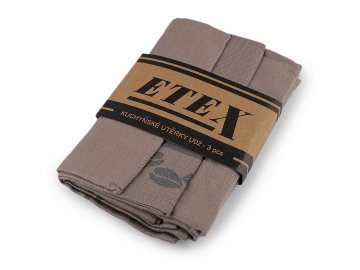 Bombažna brisača 50x70 cm Egipčanski bombaž - temno bež (3 kosi)