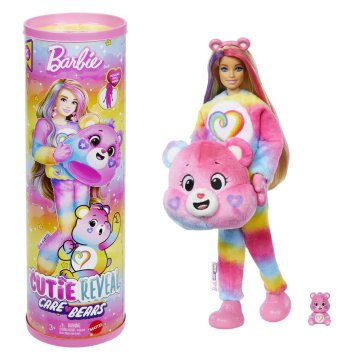 Mattel Barbie CUTIE REVEAL Barbie and the Care Bears series 2 - PINK
