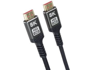 PremiumCord ULTRA HDMI 2.1 High Speed + Ethernet kabel 8K@60Hz, pozlačen 2 m