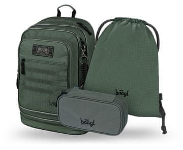 BAAGL SET 3 Cubic Grove: nahrbtnik, peresnica, torba GRS
