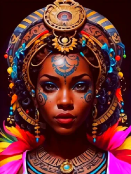 NORIMPEX Diamantna slika Afričanka III 30x40cm