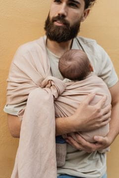 Boba Nosilka za dojenčke / šal Ring Wrap - Peony