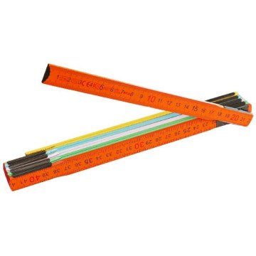 Zložljivi leseni meter PROFI, CE, barvni, 2 m ENPRO