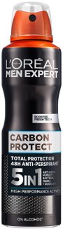 Antiperspirant v spreju za moške Expert Carbon Protect (48-urni antiperspirant) 250 ml