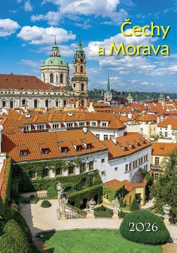 Koledar 2026 Češka in Moravska, stenski koledar, 34 x 48,5 cm