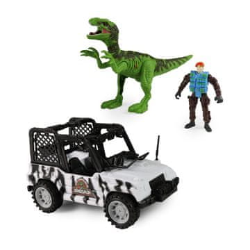 Jeep dino park avto z dinozavrom z zvokom in svetlobo
