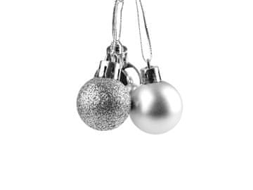 Božične bučke Ø30 mm - srebrne