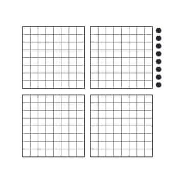 Flamingo Modularni podaljšek za ogrado za sesalce (4 plošče 35x35 cm)