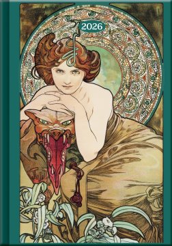 Dnevnik 2026 - Art Mucha (A5)