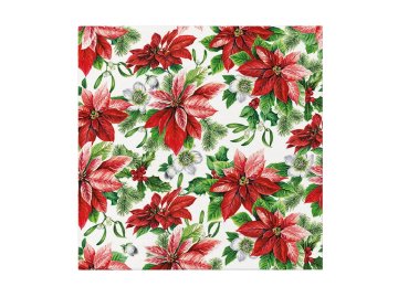 Zračni prtički 12 kosov Glory Poinsettia 40x40 cm