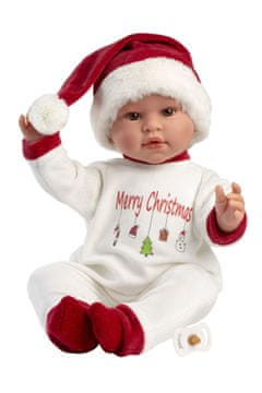 Llorens 74501 NEW BORN - realistična lutka dojenčka z zvoki in mehkim tekstilnim telesom - 45 cm