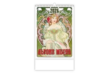 Stenski koledar 2026 - Alfons Mucha