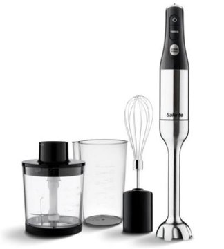 Salente Mixxo večnamenski palični mešalnik 3v1, 1200 W, iz nerjavečega jekla, črn