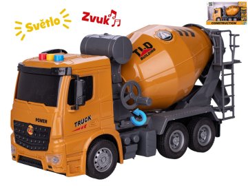 Mešalnik za konstrukcijo avtomobila 27 cm na vztrajniku z baterijo, svetlobo in zvokom