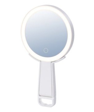 IMMAX LED kozmetično ogledalo SWEET Make up/ obojestransko/ 10x povečava/ CCT/ stojalo za mobilni telefon/ belo