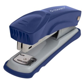 Q-Connect Stapler, 20 listov, kovinski, modri