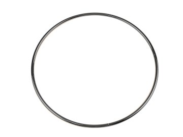 Kovinski obroč / ročaj za torbo Ø21,3 cm - črni nikelj