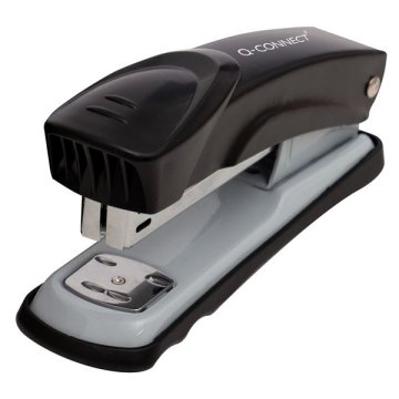 Q-Connect Stapler, 20 listov, kovinski, črn