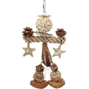 Flamingo Igrača ptica naravna Kiko 20x5,5x33cm