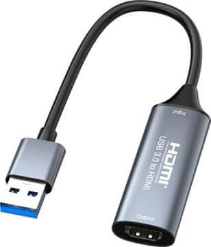 PremiumCord Adapter USB 3.0 na HDMI, FULL HD 1080p