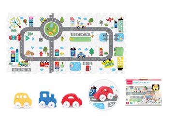 Mehki bloki z avtomobilom mesto 8pcs