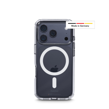 Hama Extreme Protect, ovitek za Apple iPhone 17 Pro, magnetni, D3O, ne rumenenje, prozoren