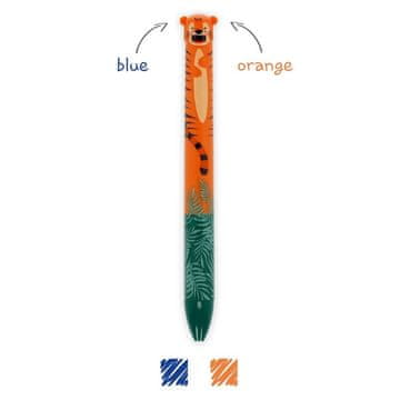 Legami Click&Clack dvobarvno pisalo - Tiger