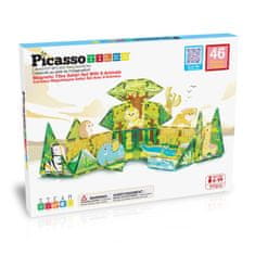 PicassoTiles Picasso Safari Set z 8 živalmi