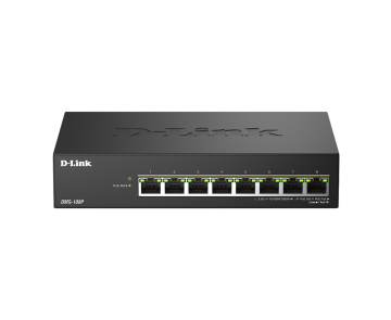 D-Link DMS-108P/E, 8x 2,5G PoE, stikalo brez upravljanja, kovinsko