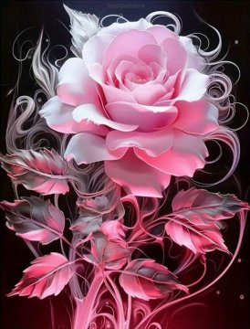 NORIMPEX Diamantna slika Smoke rose 30x40cm