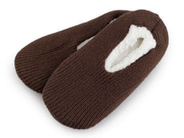 Moški zimski hišni čevlji s protizdrsno zaščito - (velikost 39-42) rjavi