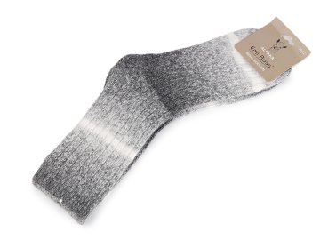 Moške volnene nogavice Alpaca Emi Ross - (velikost 43-46) sive