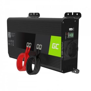 Električni pretvornik Green Cell PRO 12V do 230V 500W/1000W s čistim sinusnim valom