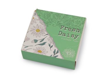 Washi dekorativni lepilni trak vintage set - marjetica mix