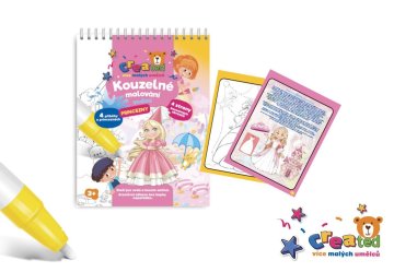Čarobni akvarel/princesni svinčnik blok ustvarjen 4 listi