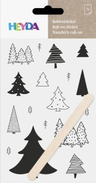 HEYDA Propisoty 10 x 19 cm - drevesa črna