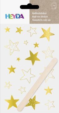 HEYDA Hejda Propisoty 10 x 19 cm - zlate zvezde