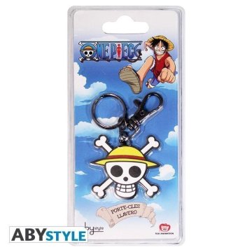 AbyStyle Kovinski obesek za ključe ONE PIECE - lobanja