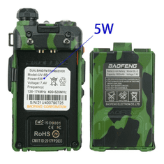 Baofeng UV-5R 5W, kamuflaža, radijska postaja